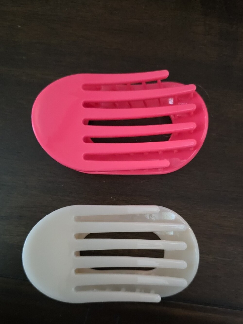 Teleties Pink And Cream Flat Hair Clips - Picture 2 of 3